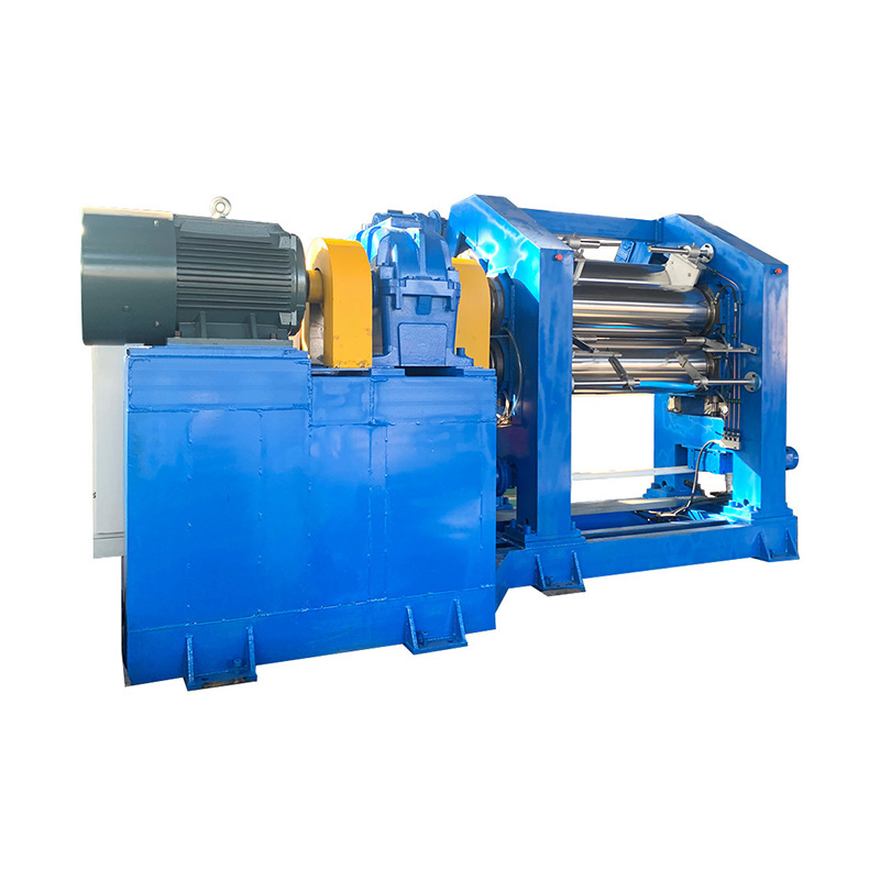 Máquina de calendario de goma de 3 rollos