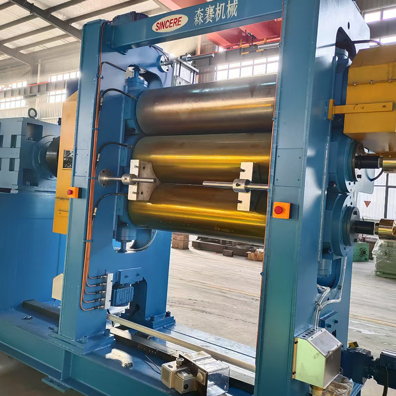 Máquina de calendario de goma de 4 rollos