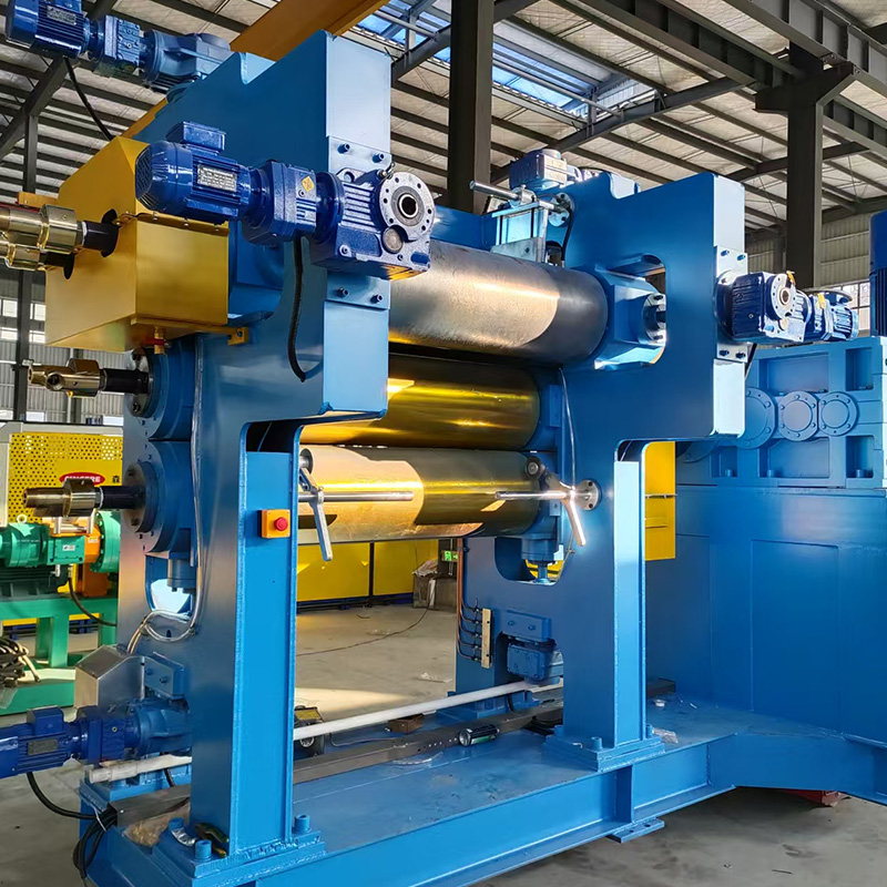 Máquina de calendario de goma de 4 rollos