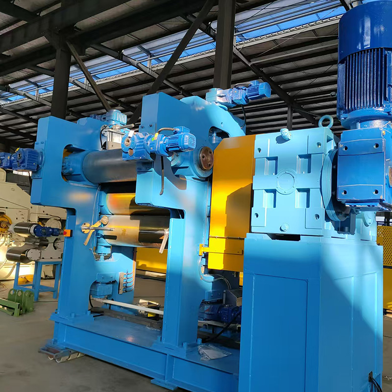 Máquina de calendario de goma de 4 rollos