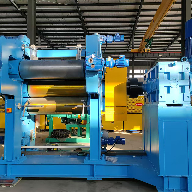 Máquina de calendario de goma de 4 rollos