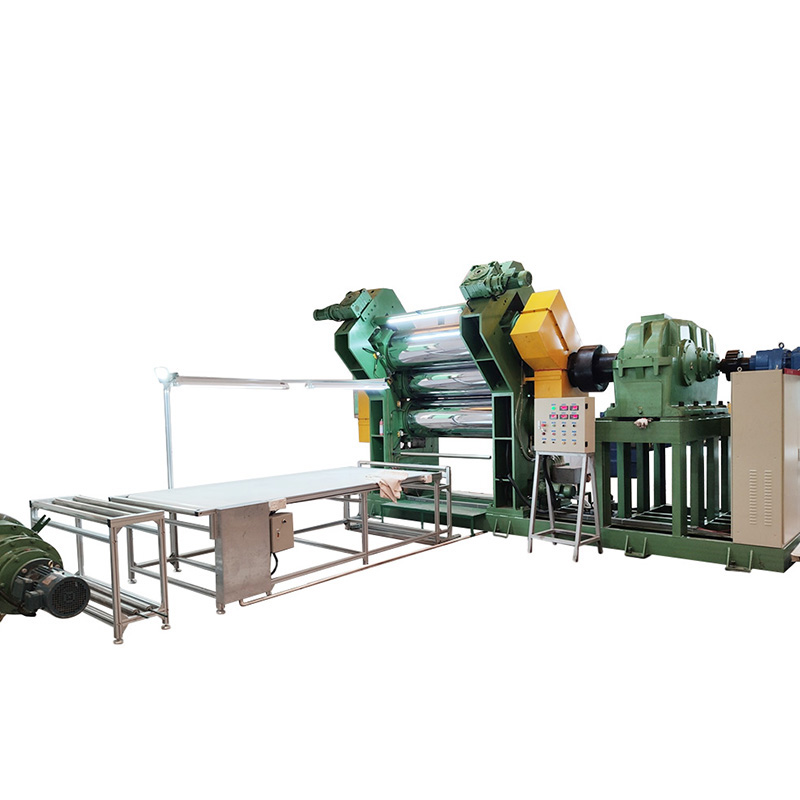 Máquina de calendario de goma de 3 rollos