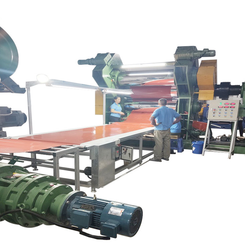 Máquina de calendario de goma de 3 rollos